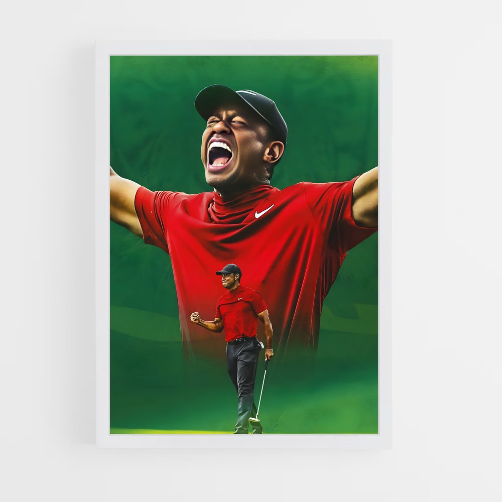 Poster Tiger woods magnifie – affiche Golf (vue 3)